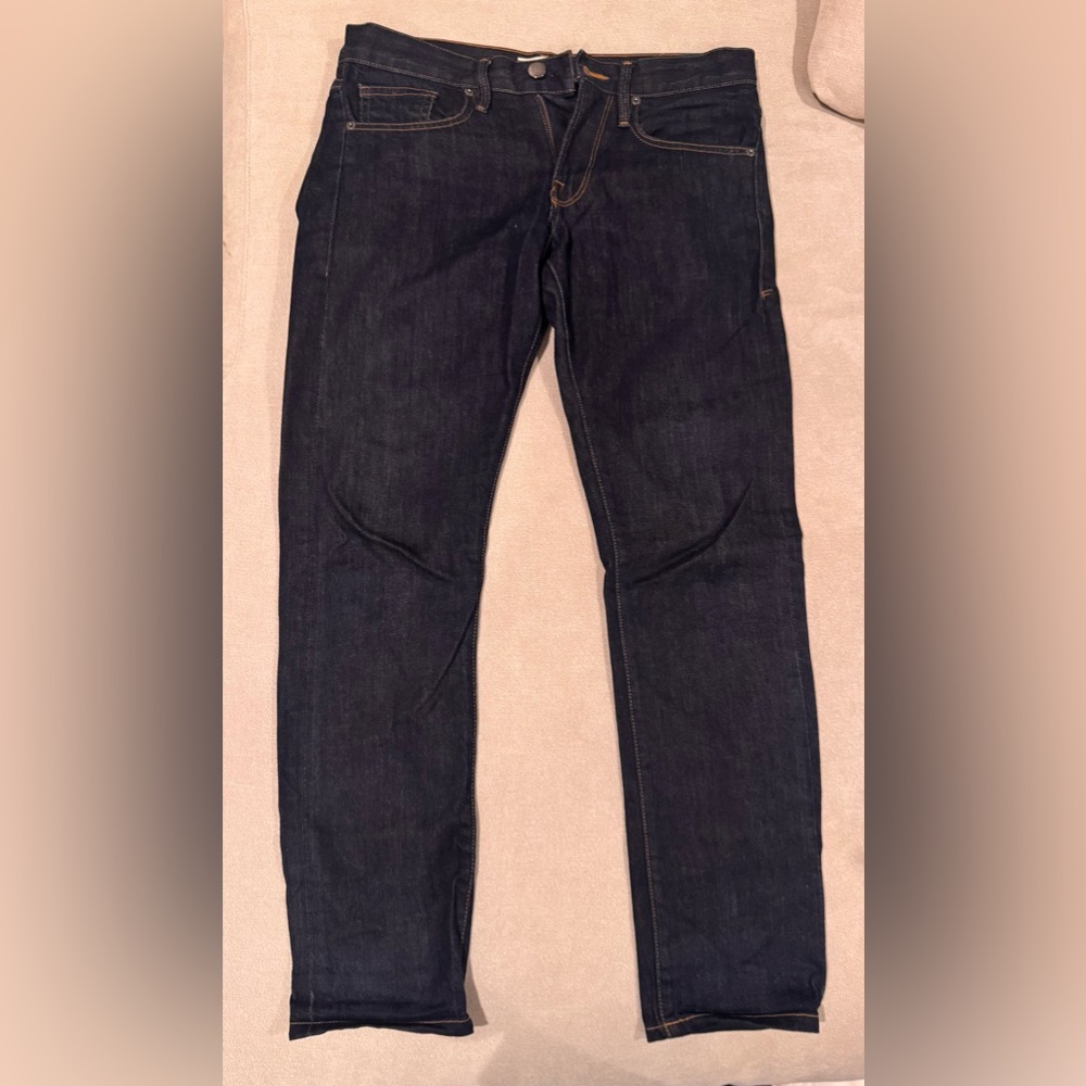 Frame Denim Men's Deep Indigo Skinny Jeans